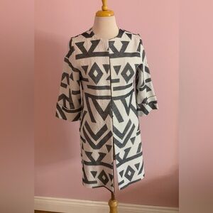 Geometric Patterned Coat